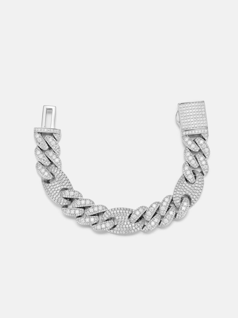 15MMS925MoissaniteG LinkBracelet 1