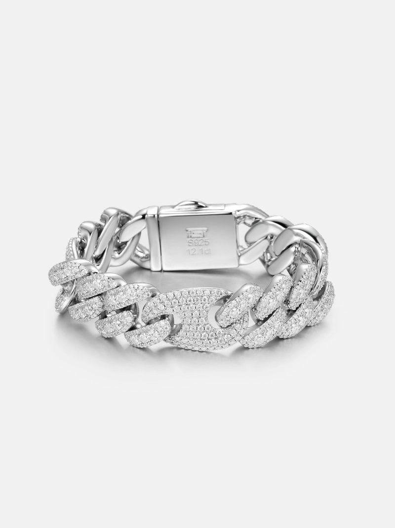 15MMS925MoissaniteG LinkBracelet 5