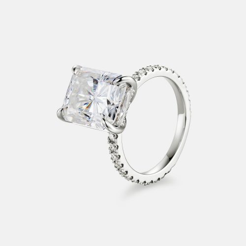 5CTSolitaireRadiantCutMoissaniteEngagementRing 3