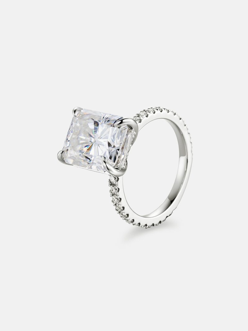 5CTSolitaireRadiantCutMoissaniteEngagementRing 3