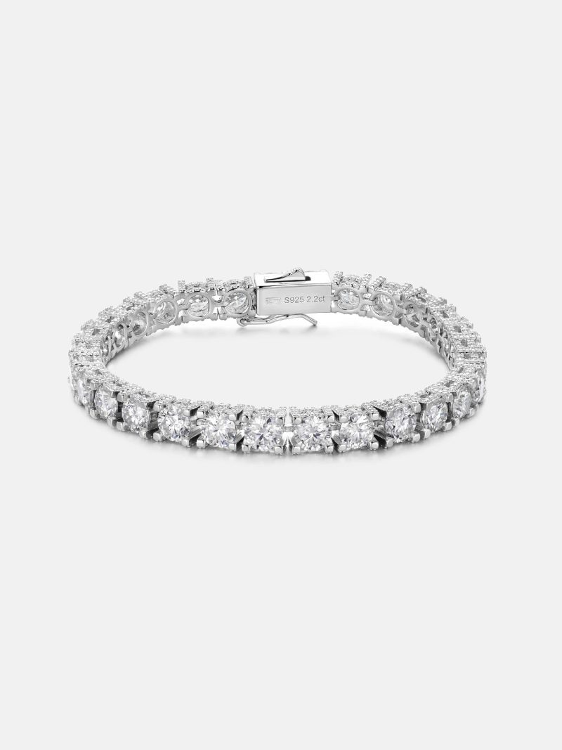 5MMFullIcedMoissaniteTennisBracelet 2