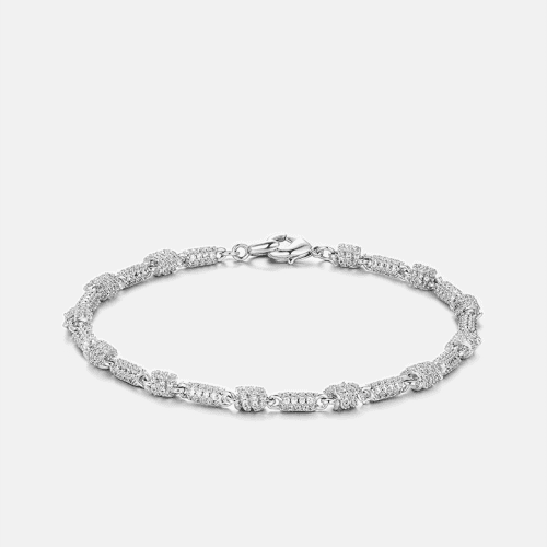 5mmMoissaniteSpiralKnotBracelet 3