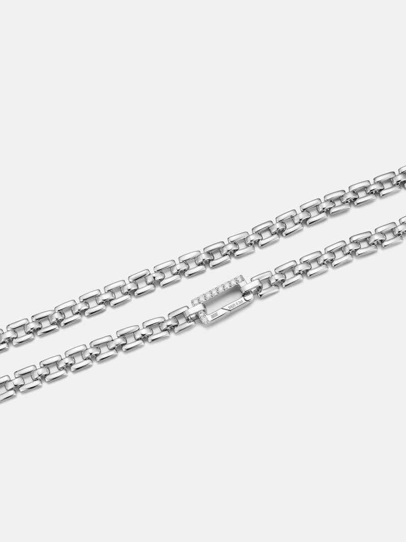 6mmItalianSilverSquareLinkChain 7