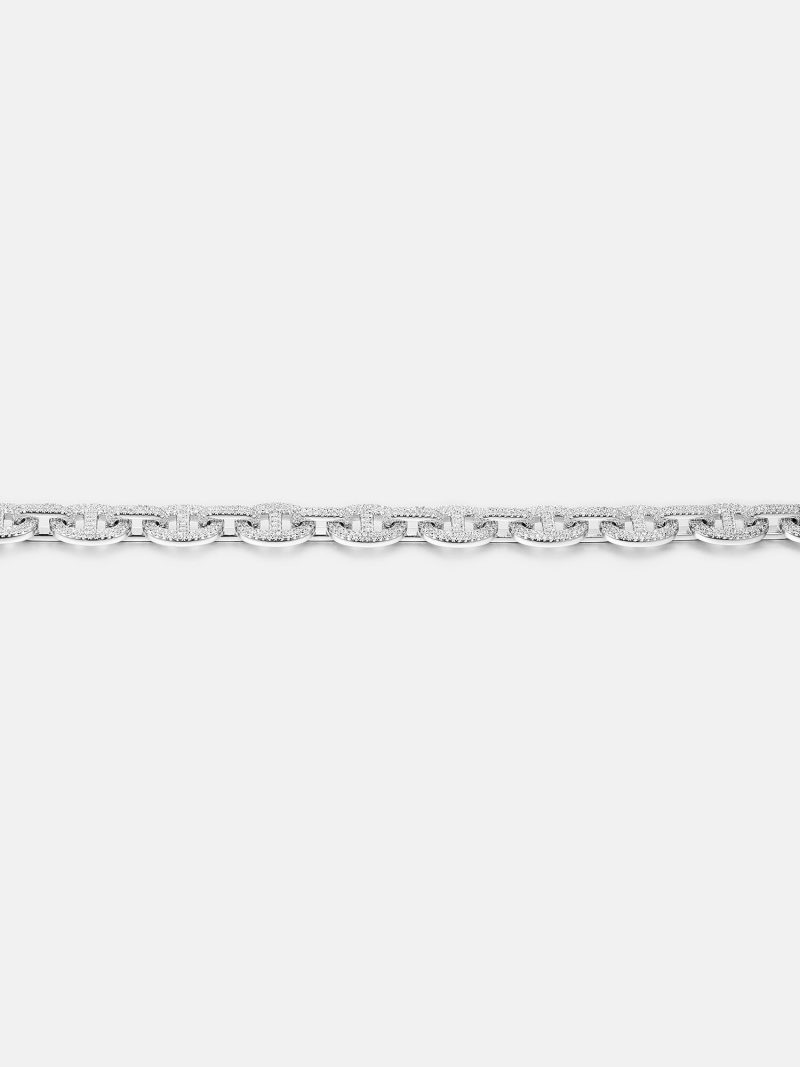 8MMS925MoissaniteG LinkBracelet 1