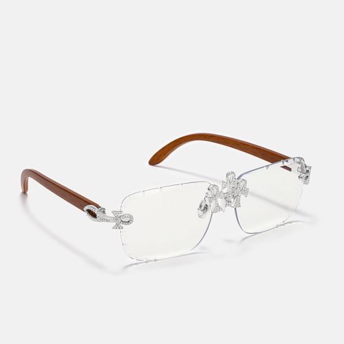 Anka Moissanite Sunglasses In Yellow Gold 3