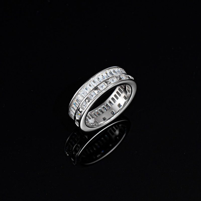 Baguette PrincessCutEternityRing 1