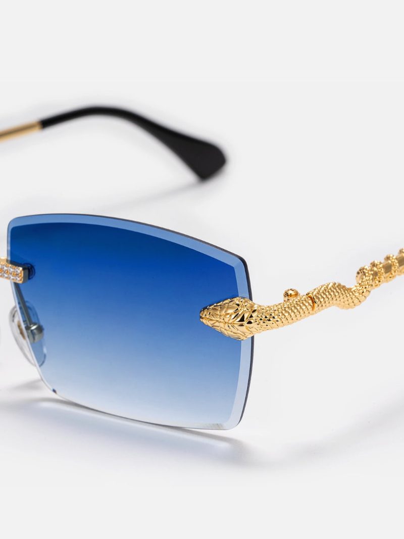 CustomSnakeMoissaniteSunglassesInYellowGold 1