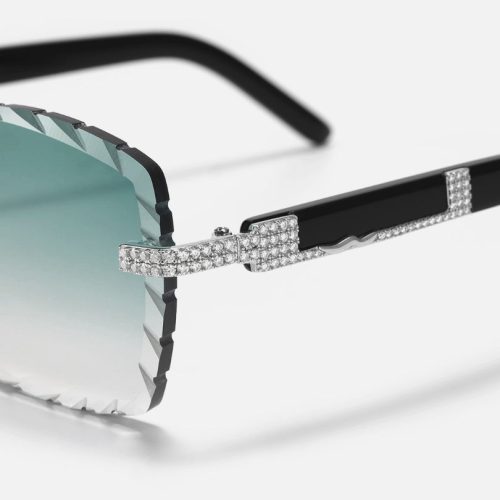 DiamondCutMoissaniteRimlessSunglasses 1