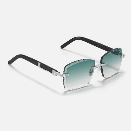 DiamondCutMoissaniteRimlessSunglasses 2