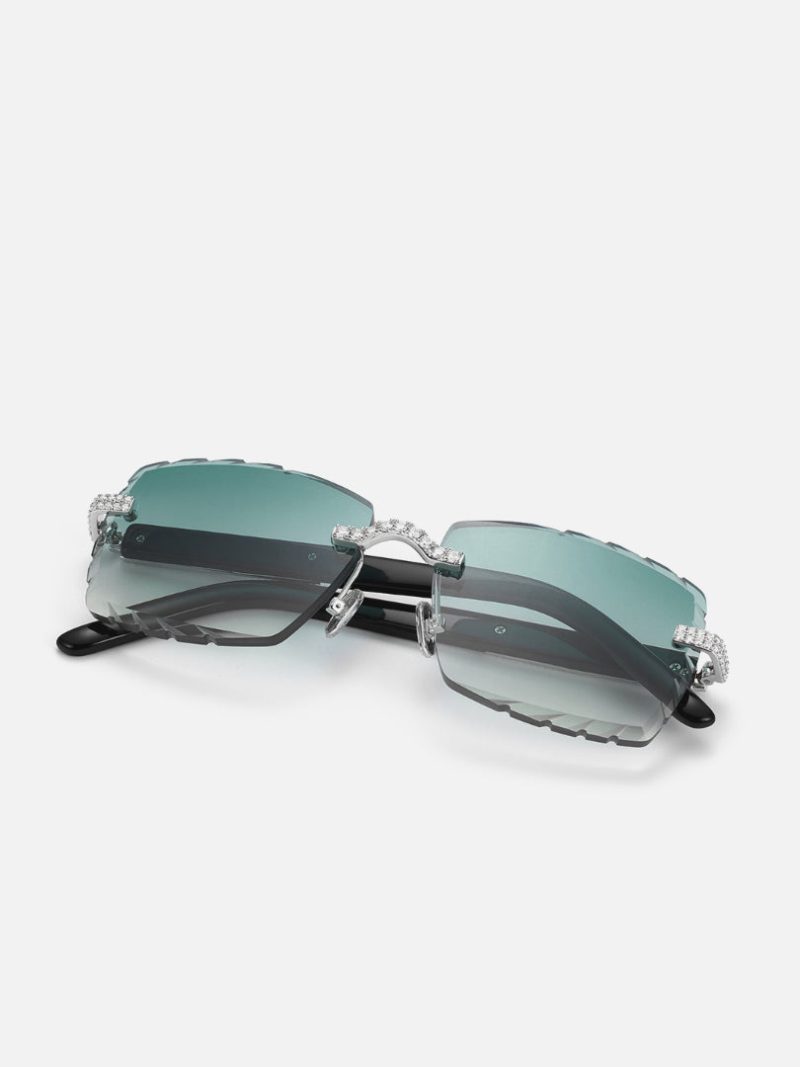 DiamondCutMoissaniteRimlessSunglasses 3