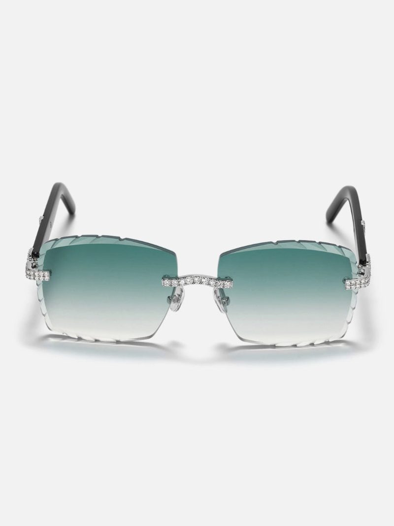 DiamondCutMoissaniteRimlessSunglasses 4