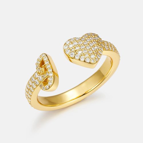 Heart ShapeMoissaniteOpenRing 1