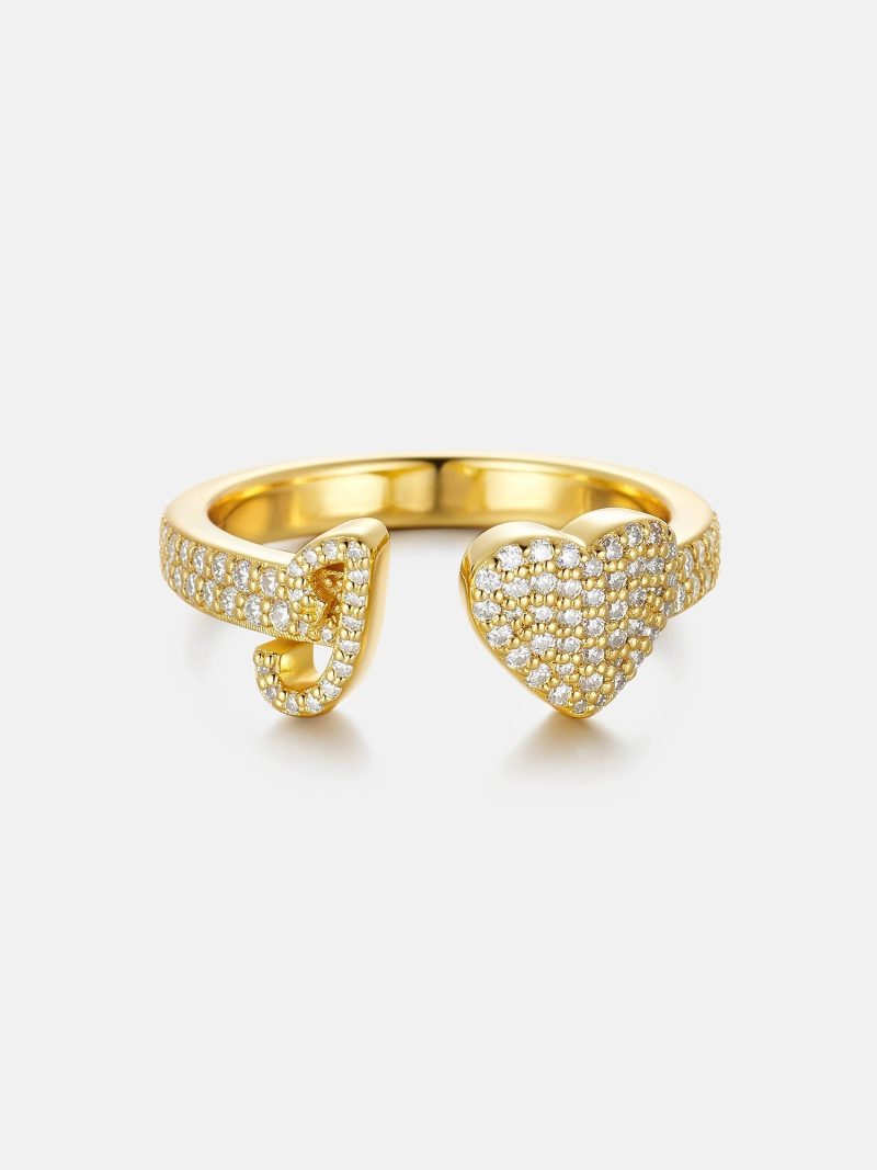 Heart ShapeMoissaniteOpenRing 4