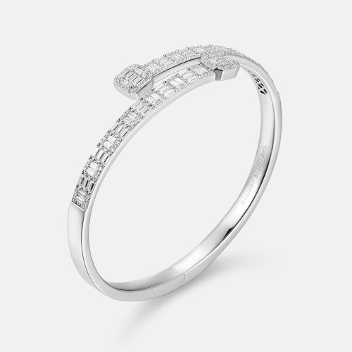 MoissaniteBaguetteDesignerBangle 3