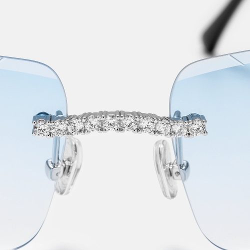 MoissaniteClassicCSunglassesInWhiteGold 6