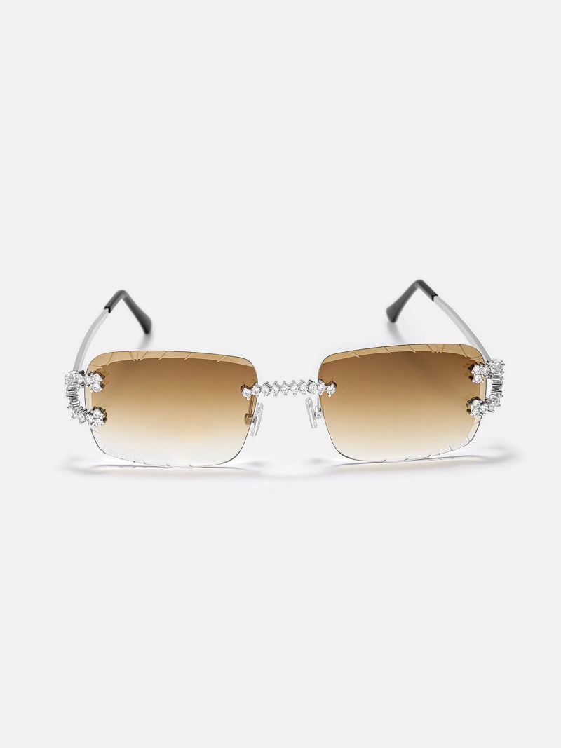 MoissaniteSpikedCSunglassesInWhiteGold 2