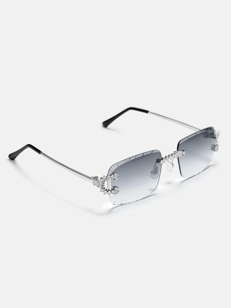 MoissaniteSpikedCSunglassesInWhiteGold 3