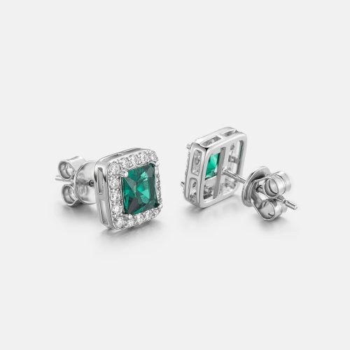 S925GreenMoissaniteSquareStudEarrings 4 f985d5f5 39d2 4cce 94a3 5f0b392b2e15