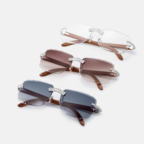 S925MoissaniteBaguetteDiamondCutSunglasses 1