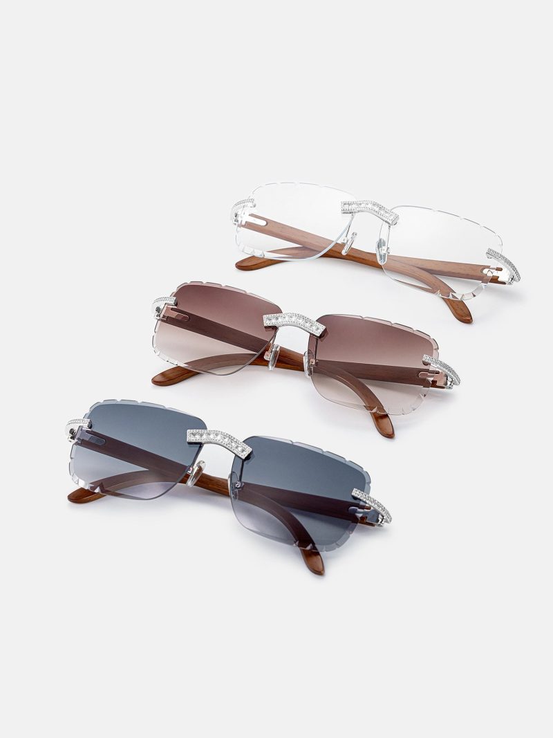 S925MoissaniteBaguetteDiamondCutSunglasses 1