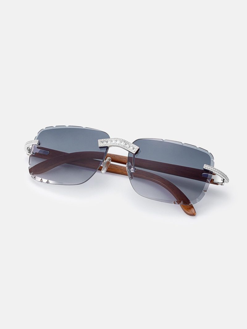 S925MoissaniteBaguetteDiamondCutSunglasses 19