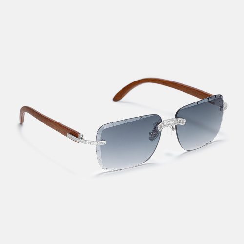 S925MoissaniteBaguetteDiamondCutSunglasses 2