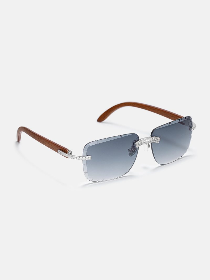 S925MoissaniteBaguetteDiamondCutSunglasses 2