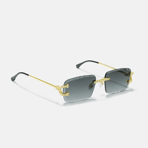 S925MoissaniteClassicCSunglassesInYellowGold 3