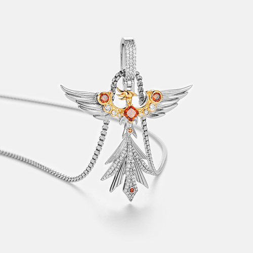 S925MoissanitePhoenixPendant 2