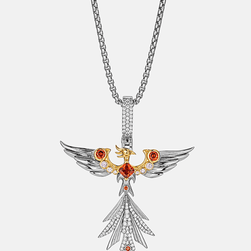 S925MoissanitePhoenixPendant 4