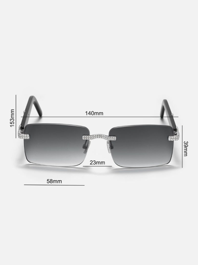 S925MoissaniteRimlessSunglasses 4