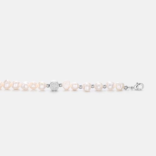 S925MoissaniteSmileyPearlChain 3