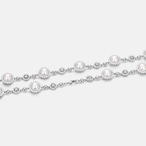 S925MoissaniteSpikedPearlChain 2