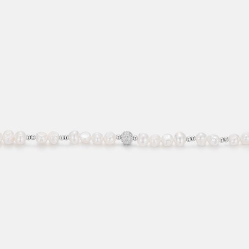 S925PearlMoissaniteBeadedBracelet 1