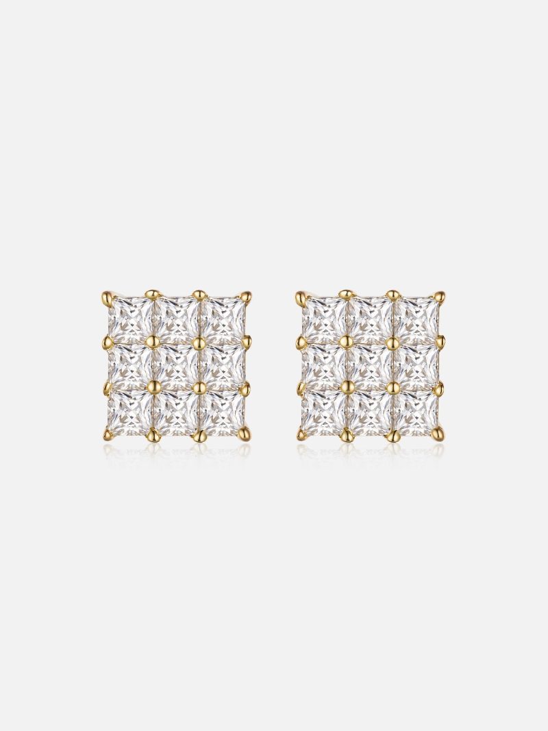 S925SquarePrincessCutEarrings 2 be81aeb3 747e 4860 94de b23dce6eeee4