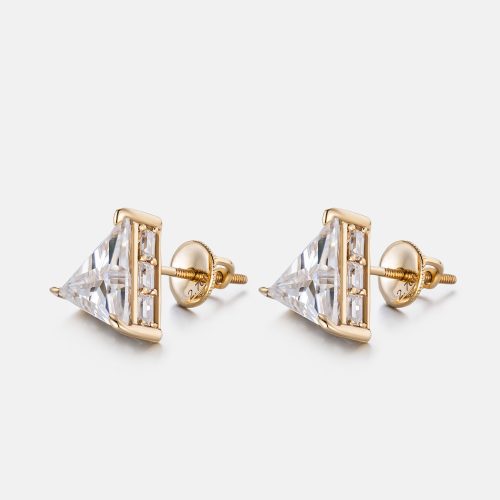 S925TriangleCutMoissaniteEarrings 2