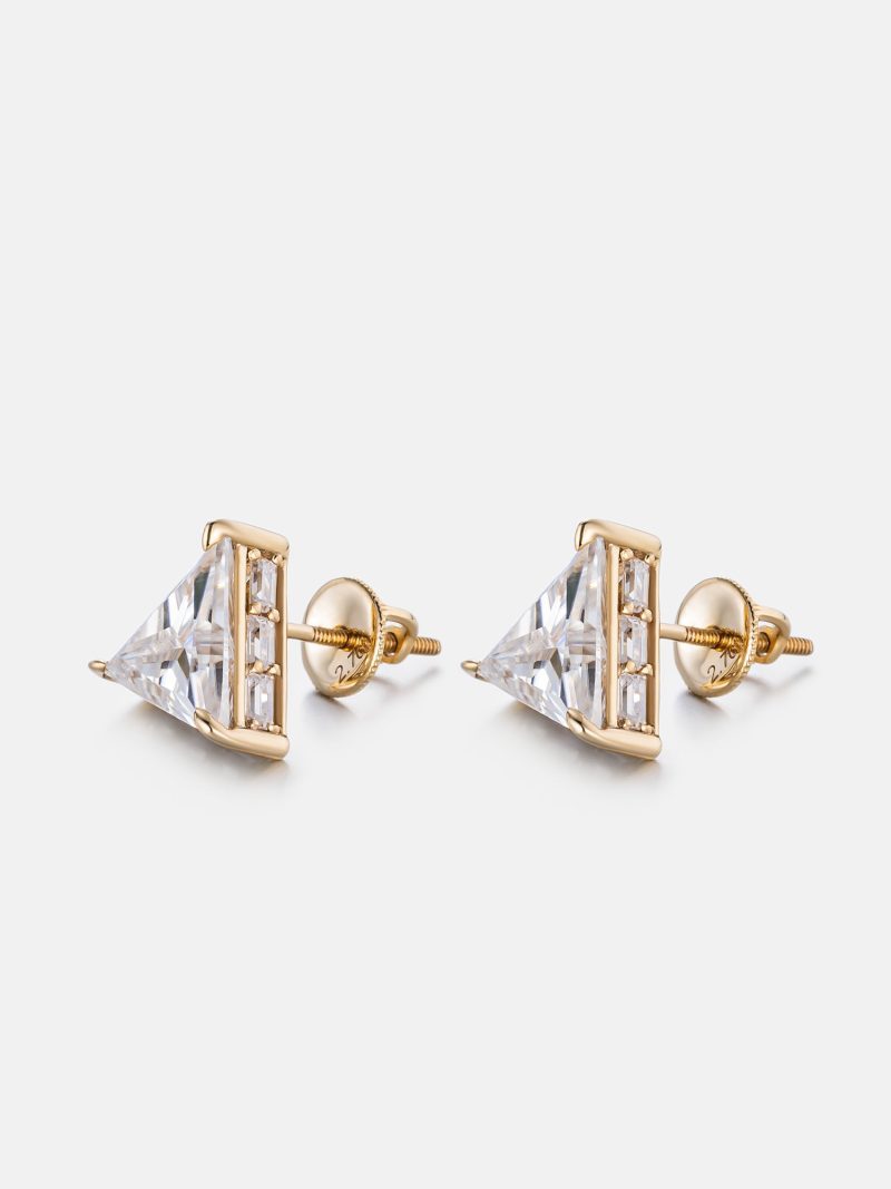 S925TriangleCutMoissaniteEarrings 2