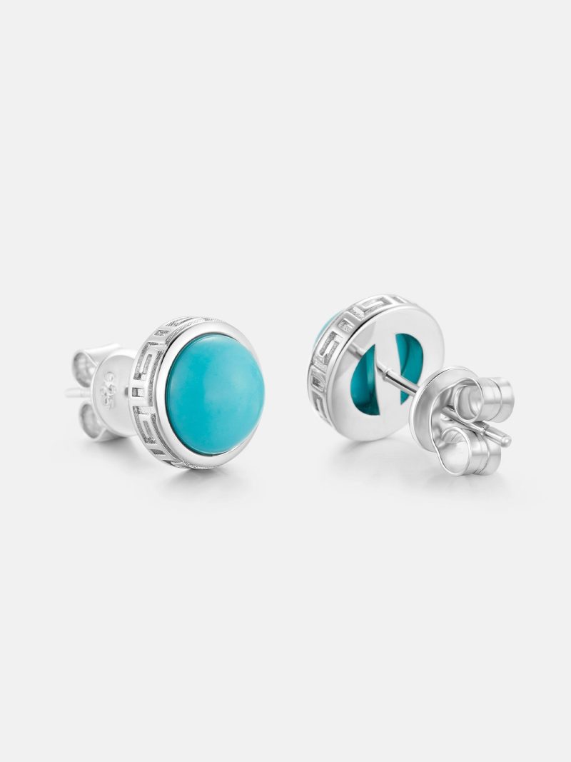 S925TurquoiseStudEarrings 2