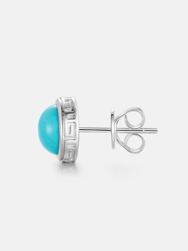 S925TurquoiseStudEarrings 3