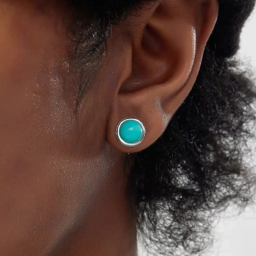 S925 Turquoise Stud Earrings