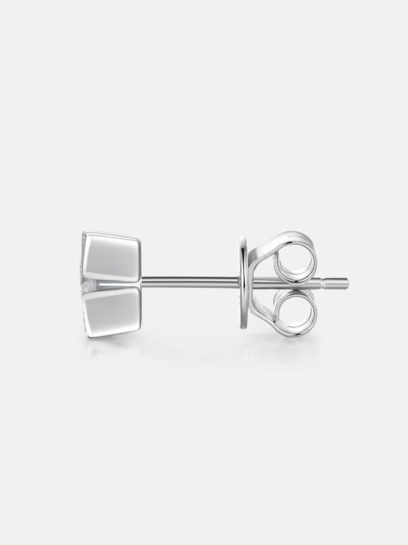 SolitaireOctagonMoissaniteSquareClusterStudEarrings 3